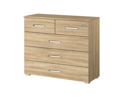 Comoda cu 5 sertare ADITIO 80x81x42cm stejar sonoma 